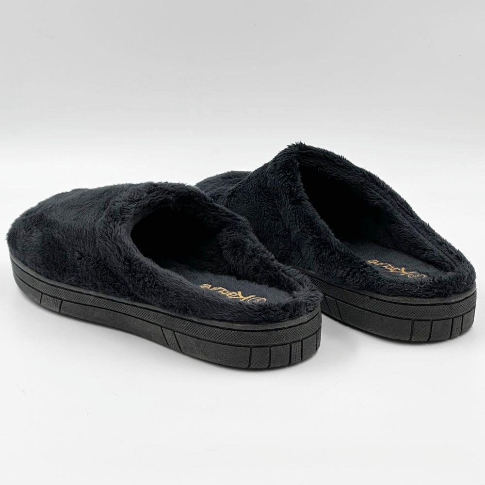 Pantufa Katurê em Fleece Feminino Preto 3