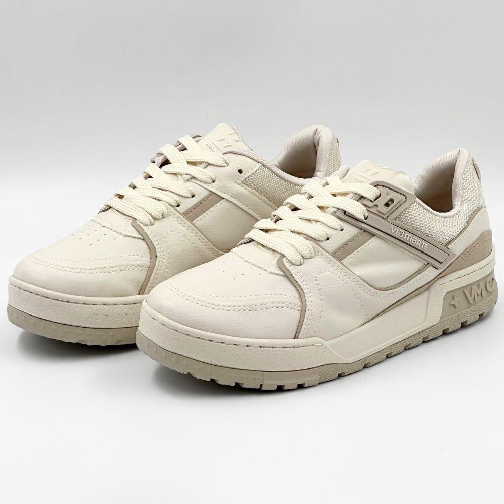 Tênis Via Marte Casual Flatform Feminino Marfim/Saara 2