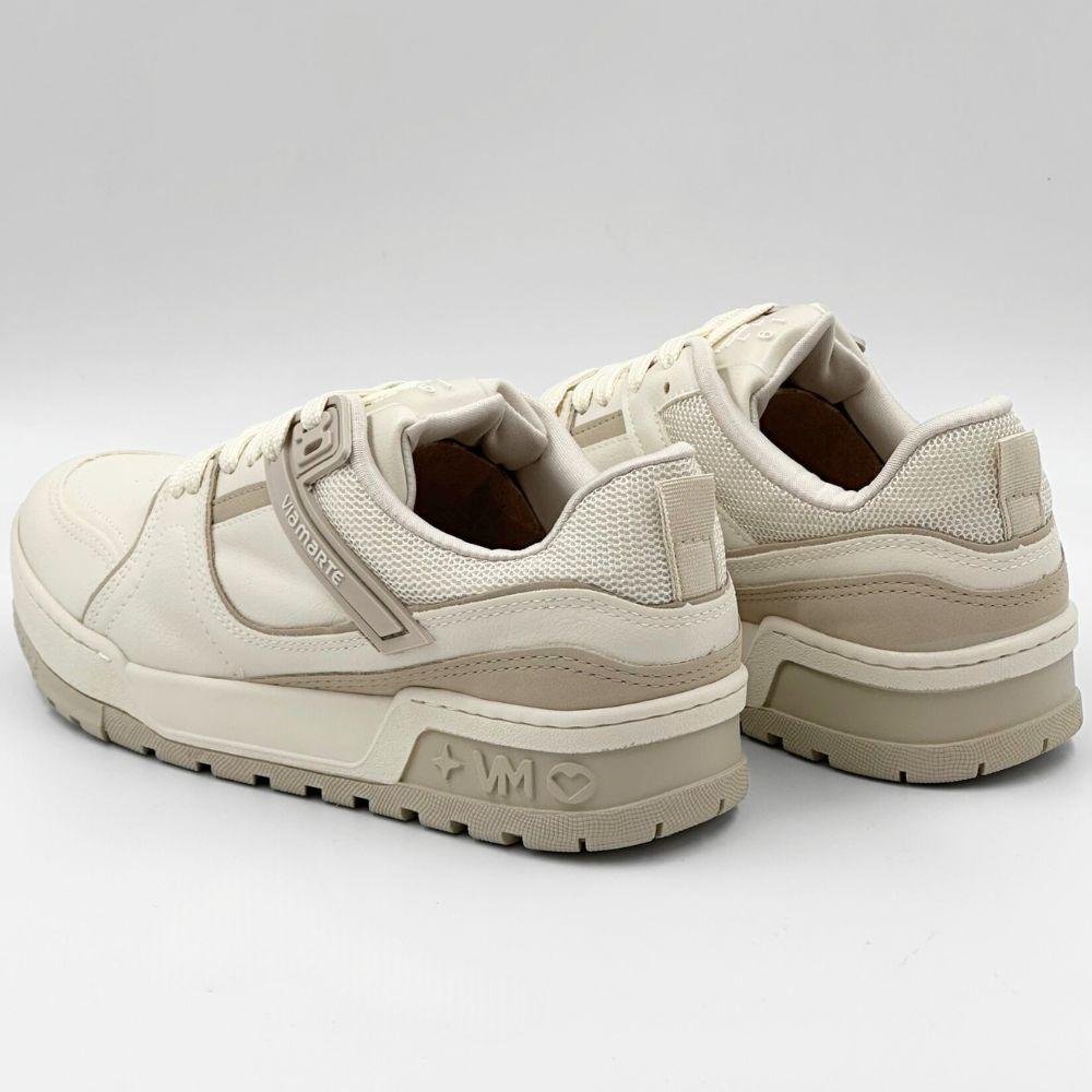 Tênis Via Marte Casual Flatform Feminino Marfim/Saara 3