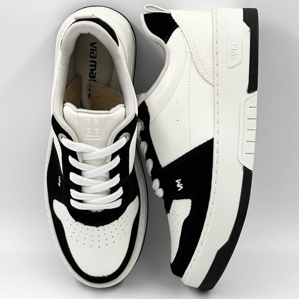 Tênis Via Marte Flatform Casual Feminino Preto/Milk 4