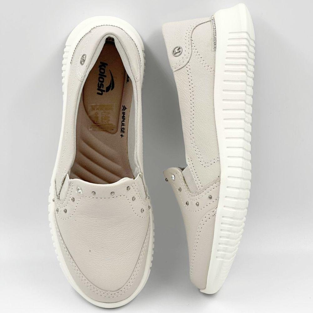 Tênis Kolosh Slip Casual Feminino Porcelana 4