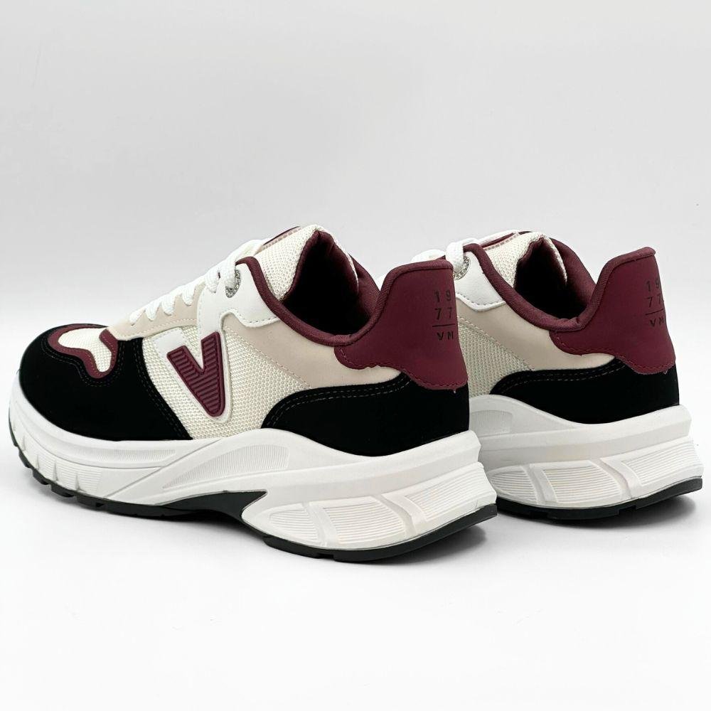 Tênis Via Marte Flatform com Cadarço Feminino Preto/Milk/Malbec 3