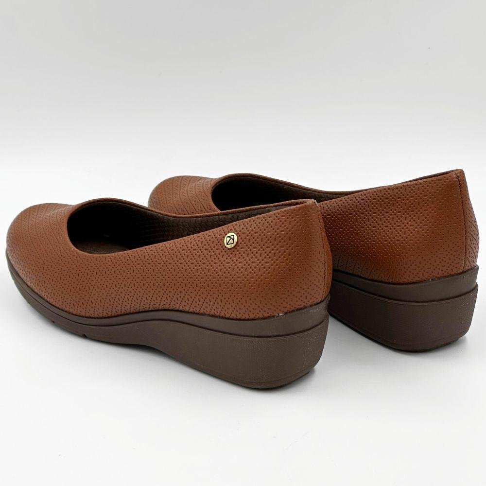 Sapato Piccadilly Anabela Feminino Marrom 3
