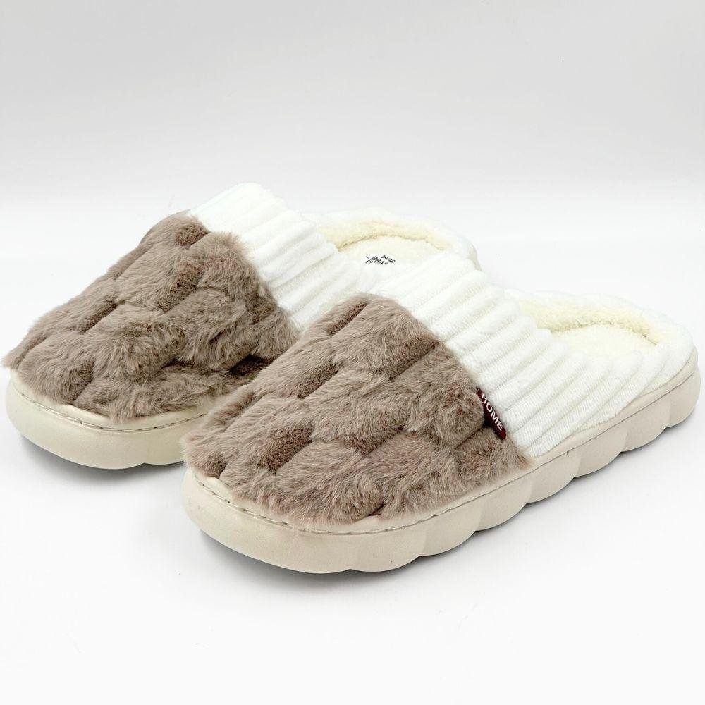Pantufa Europa Nuvem Bia em Pelo e Fleece Feminina 2