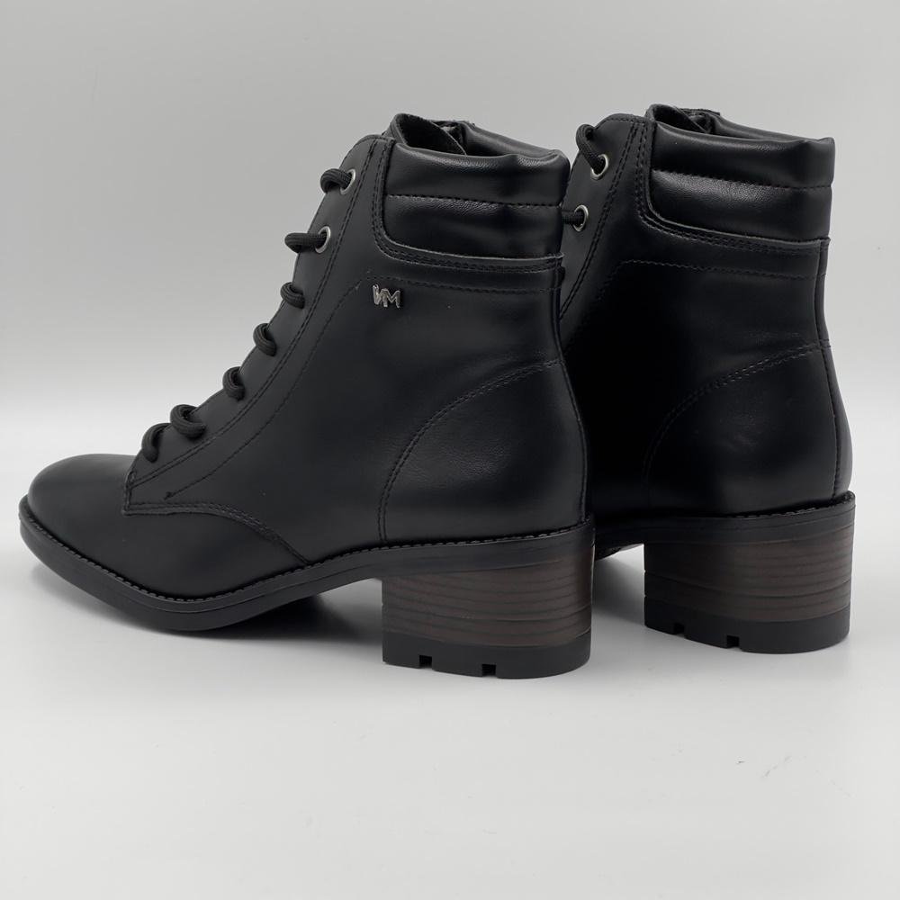 Coturno Via Marte Tratorado Salto Médio Feminino Preto 3