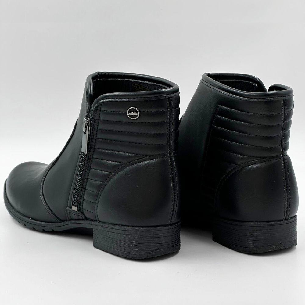 Bota Dakota Cano Curto Salto Baixo Feminina Preto 3
