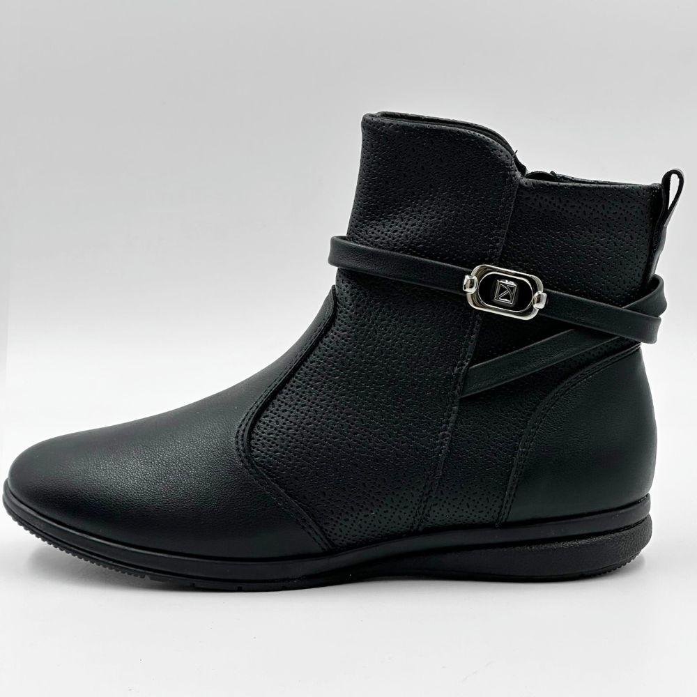 Bota Piccadilly Anabela Cano Curto Feminina Preto 1