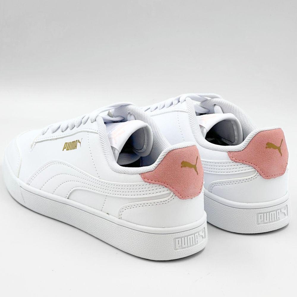 Tênis Puma Casual Shuffle Feminino Branco/Pêssego 3