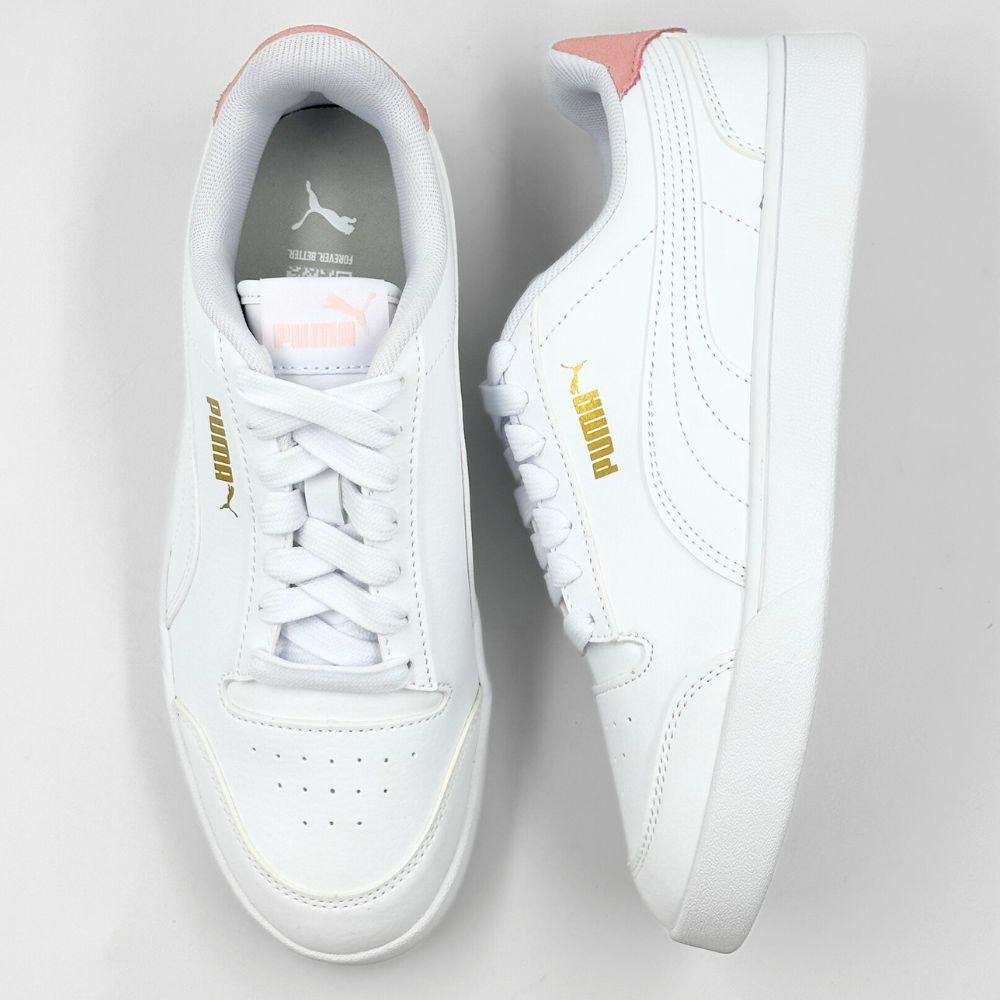 Tênis Puma Casual Shuffle Feminino Branco/Pêssego 4
