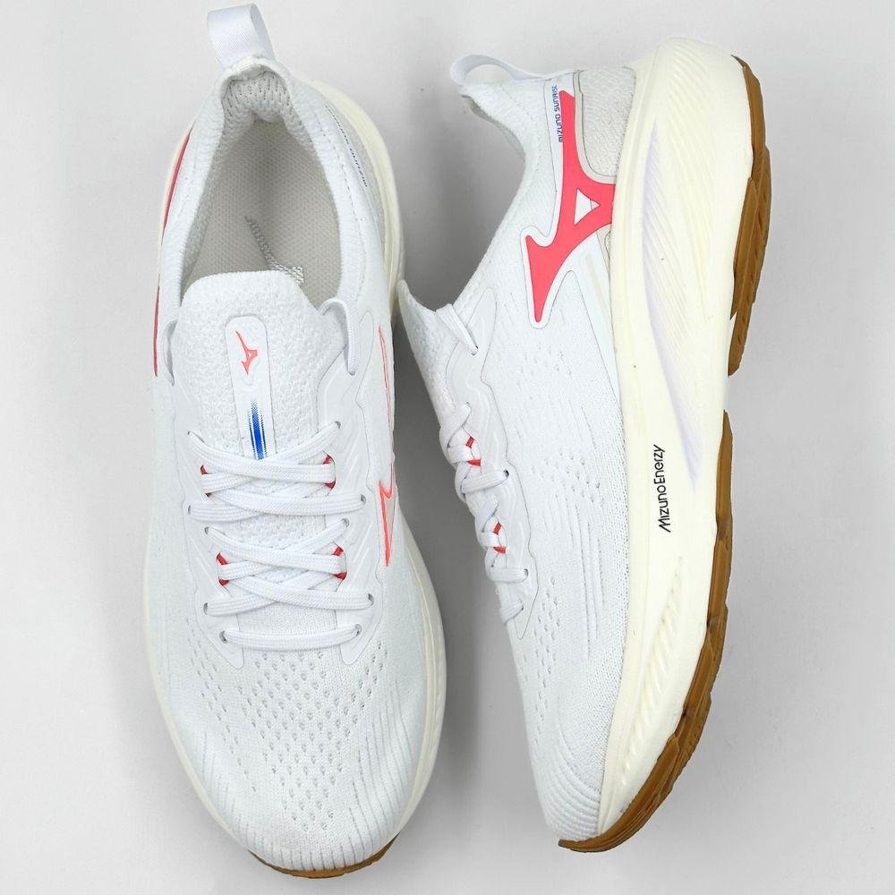 Tênis Mizuno Esportivo Sunrise Feminino Branco/Rosa Chiclete 4