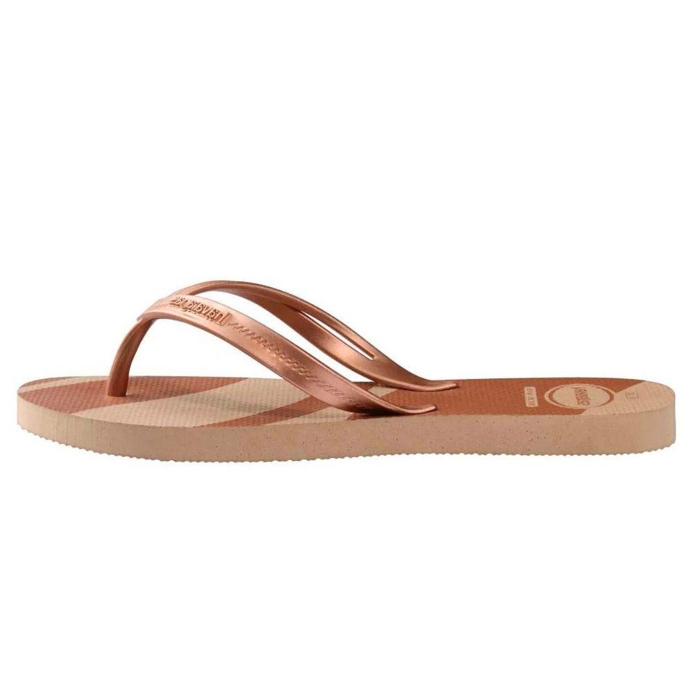 Chinelo Havaianas Tira Elegance Print Feminino Rose Gold 2