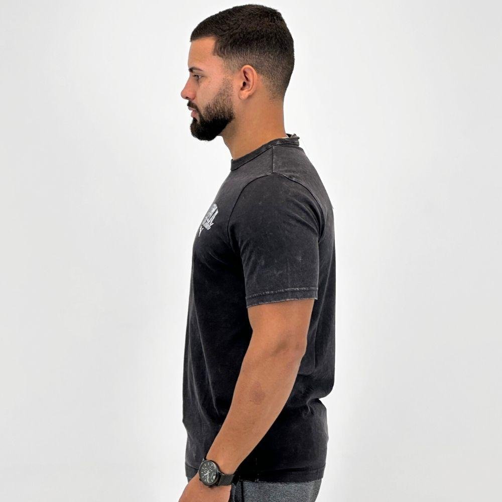 Camiseta Puma Class Washed Tee Manga Curta Masculina Preto 2