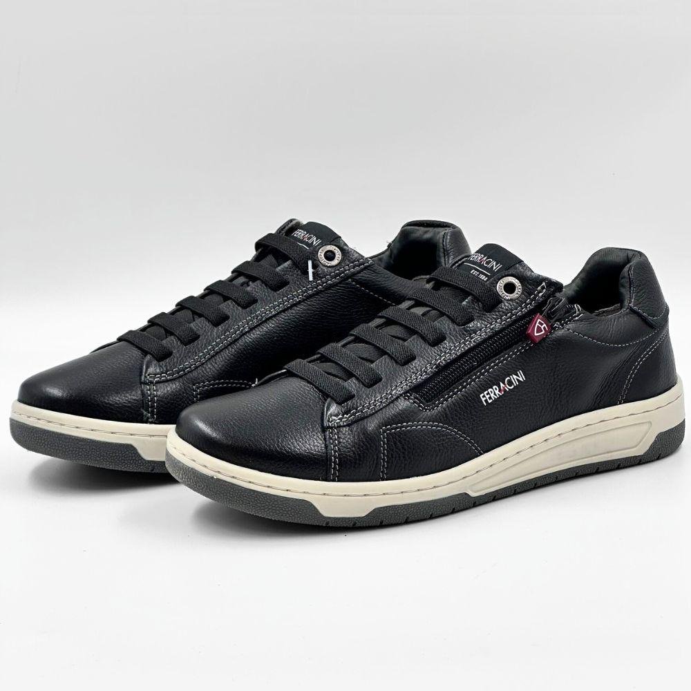 Sapatênis Ferracini Vox com Cadarço Elástico Masculino Preto 2