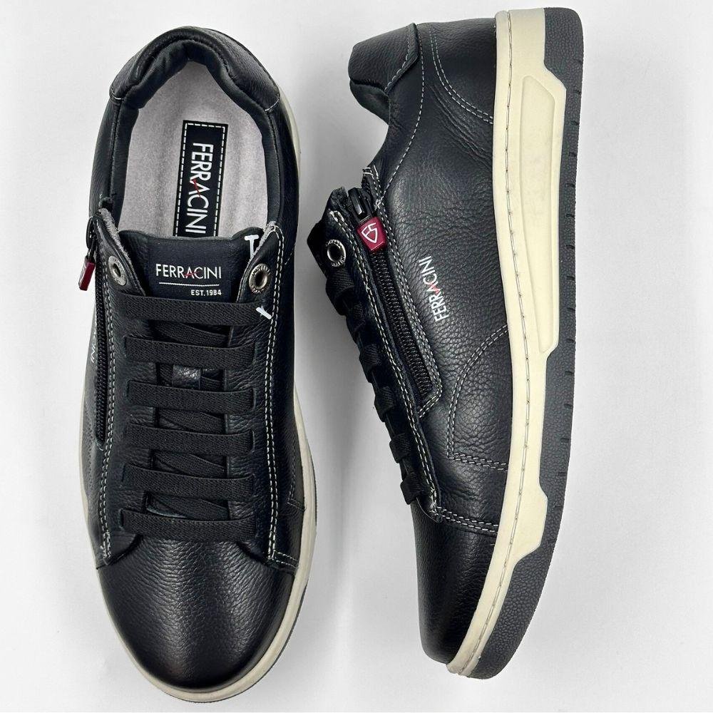 Sapatênis Ferracini Vox com Cadarço Elástico Masculino Preto 5