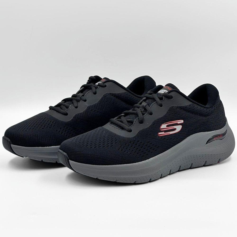 Tênis Skechers Esportivo Arch Fit 2.0 Masculino Preto/Cinza 2