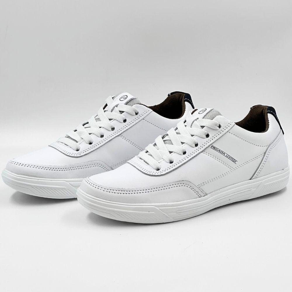Sapatênis Pegada com Cadarço Elástico Masculino Branco 2