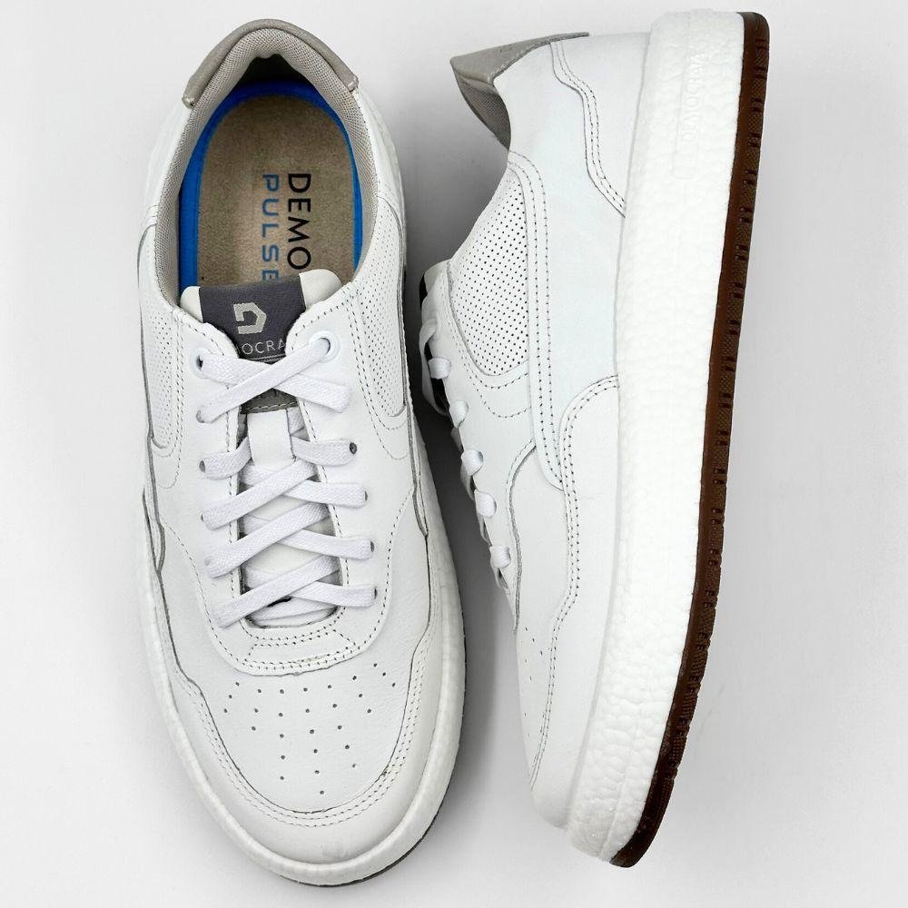 Sapatênis Democrata Casual Drake Pulse Masculino Branco 4