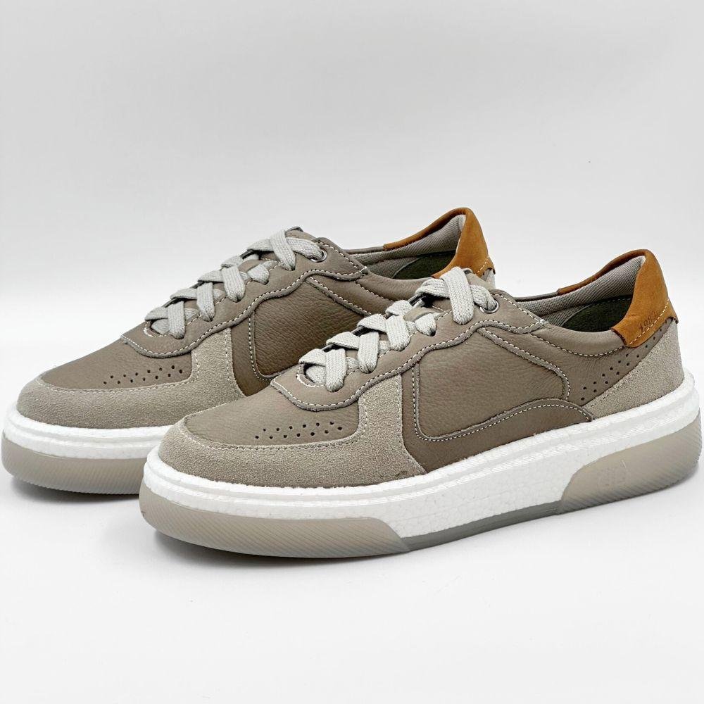 Sapatênis Democrata Beat Pulse com Cadarço Masculino Off White/Grey 2