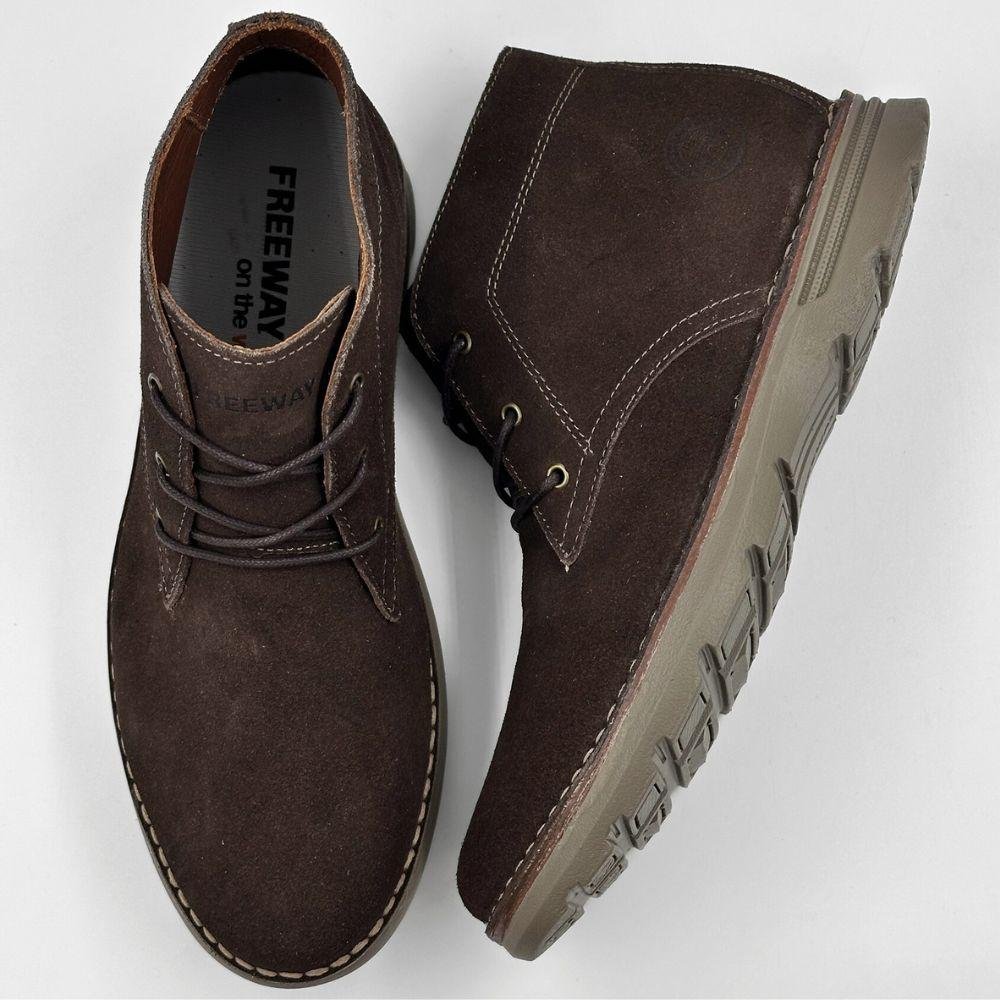 Bota Freeway em Camurça com Cadarço Masculina Malbec 4