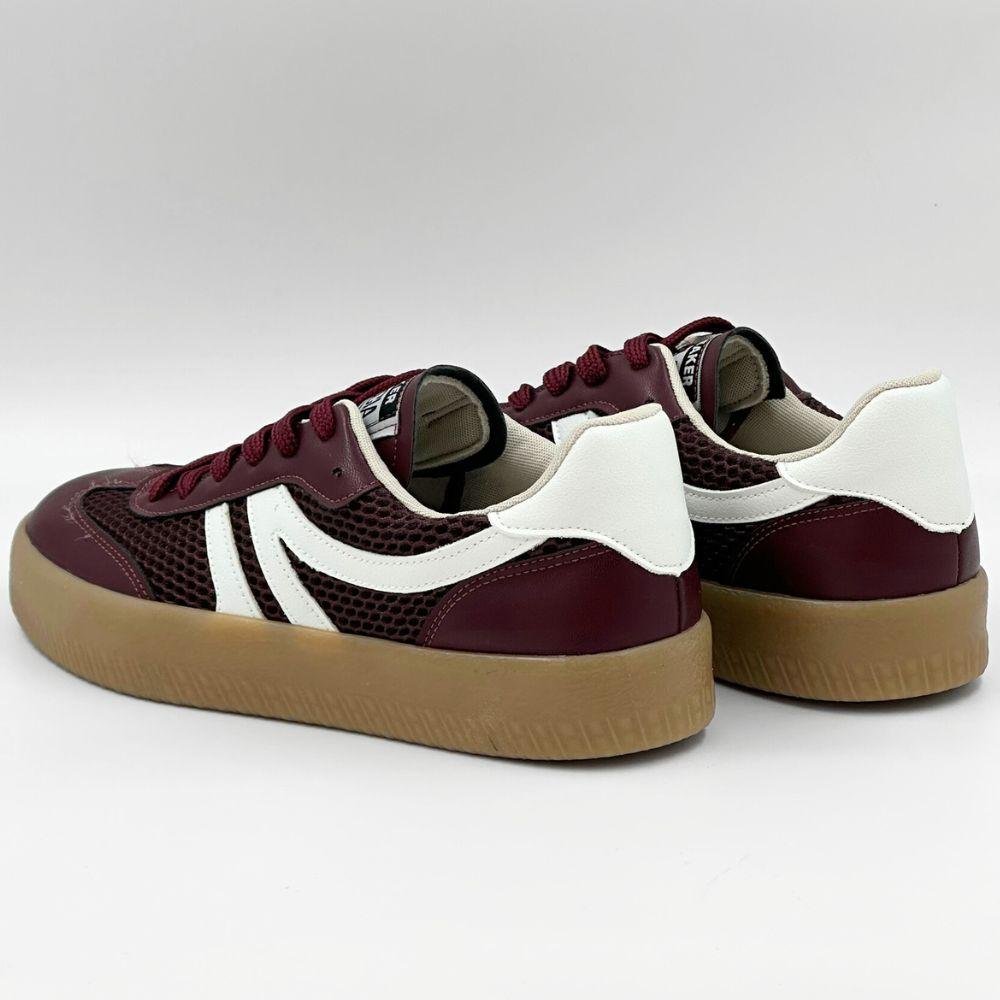 Tênis Sua Cia Flatform Casual em Napa Feminino Marrom/Branco 3