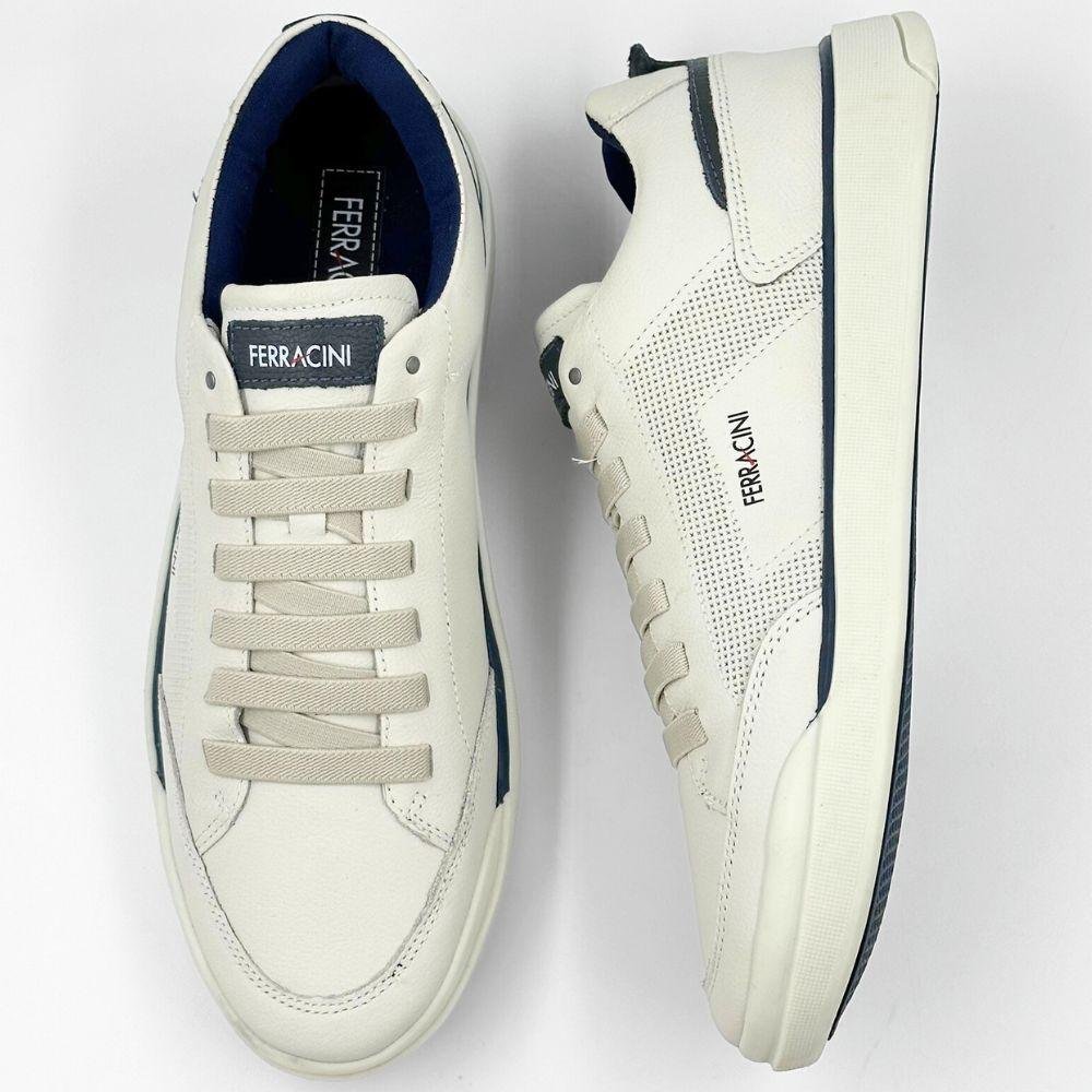 Sapatênis Ferracini Star com Cadarço Elástico Masculino Neve 4