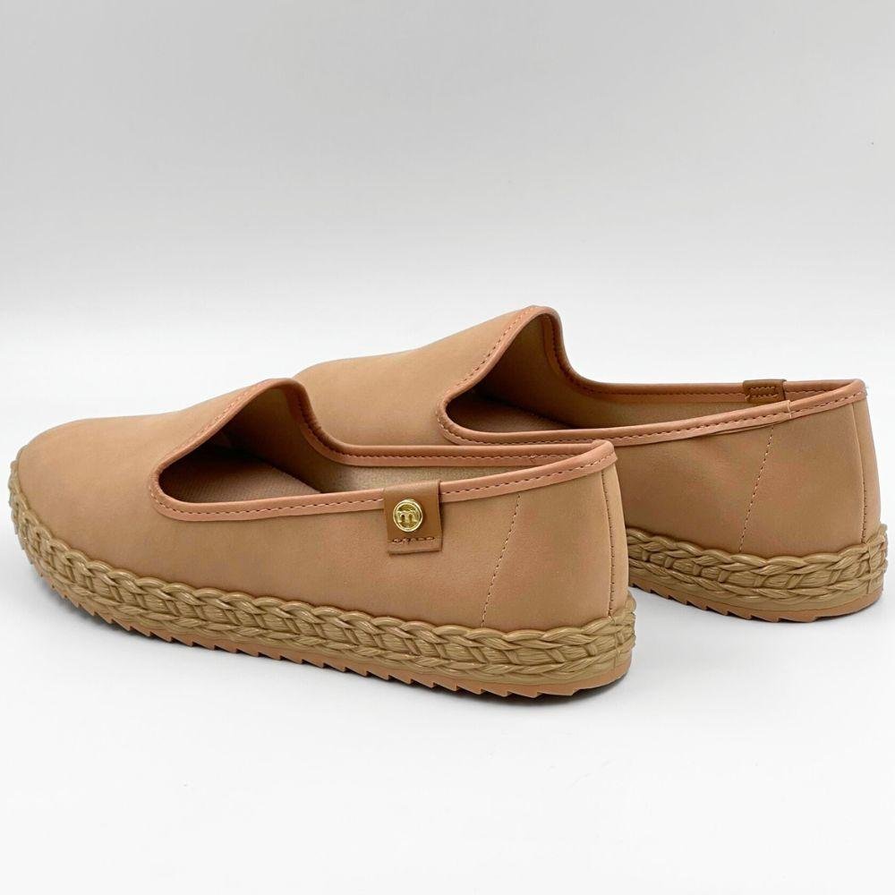 Sapatilha Moleca Bico Redondo Casual Feminina Nude 3