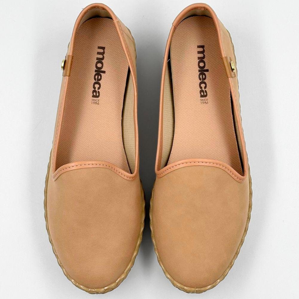 Sapatilha Moleca Bico Redondo Casual Feminina Nude 4