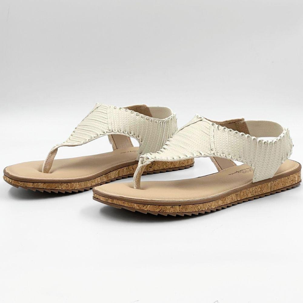 Sandália Modare Rasteira com Tira Larga Feminina Branco 2