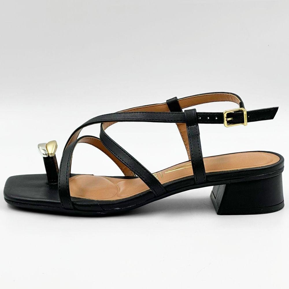 Sandália Vizzano Casual Salto Bloco Feminina