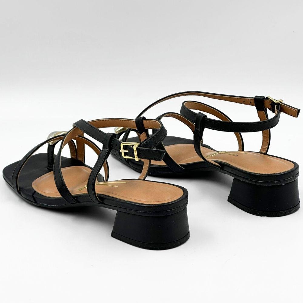 Sandália Vizzano Casual Salto Bloco Feminina Preto 3