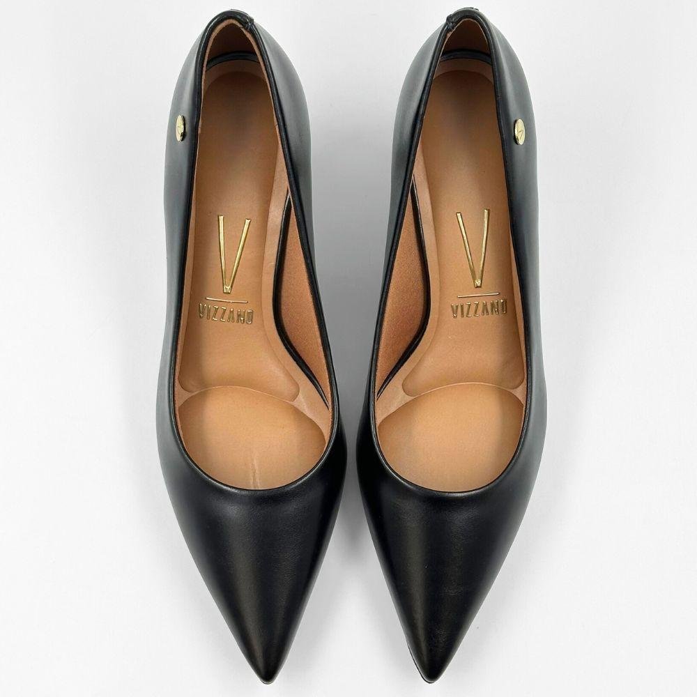 Sapato Vizzano Scarpin Salto Médio Feminino Preto 4