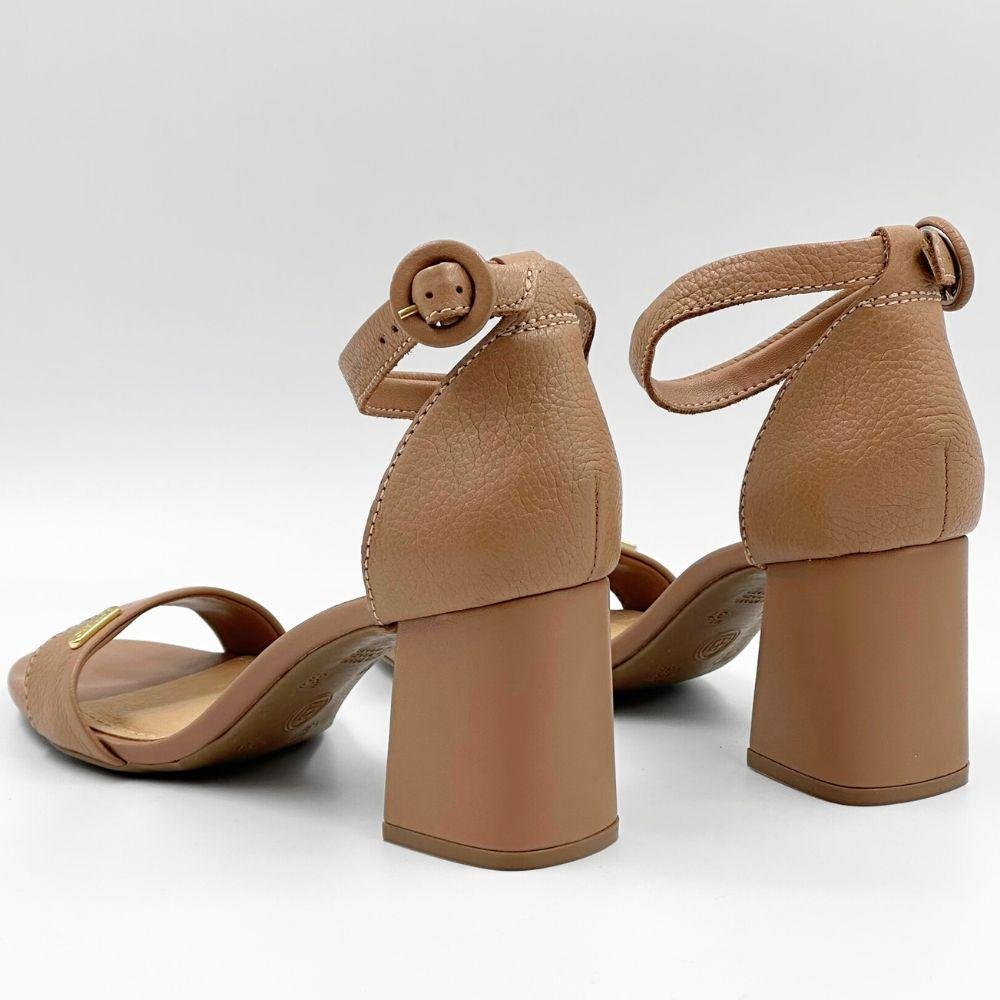 Sandália Bottero Casual Salto Bloco Feminina Marrom 3