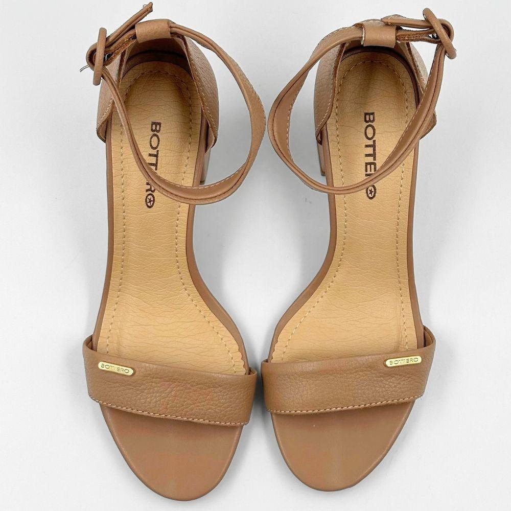 Sandália Bottero Casual Salto Bloco Feminina Marrom 4