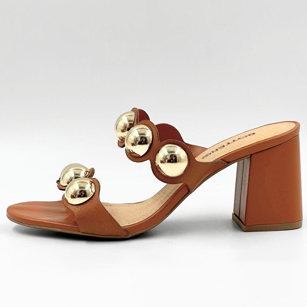 Tamanco Bottero Slide Salto Bloco Feminino