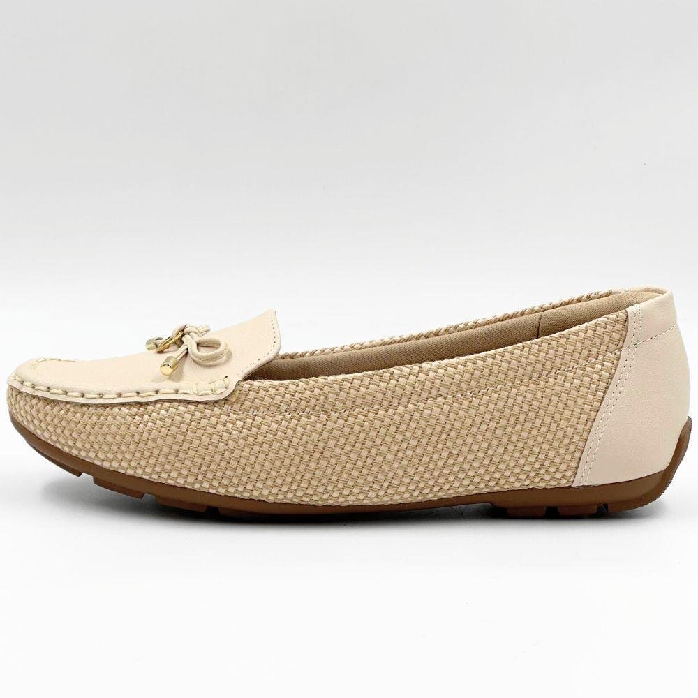 Sapato Modare Mocassim Casual Feminino Natural/Creme 1