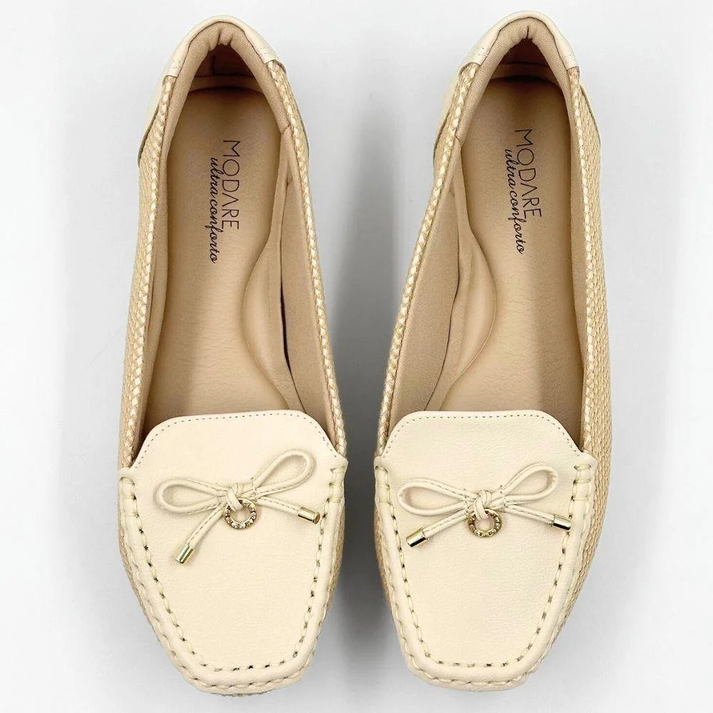 Sapato Modare Mocassim Casual Feminino Natural/Creme 4