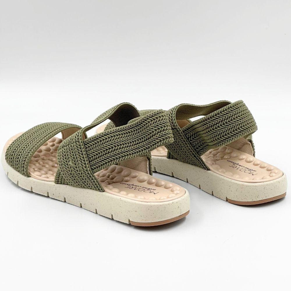 Sandália Modare Rasteira Papete Feminina Verde Salvia 3