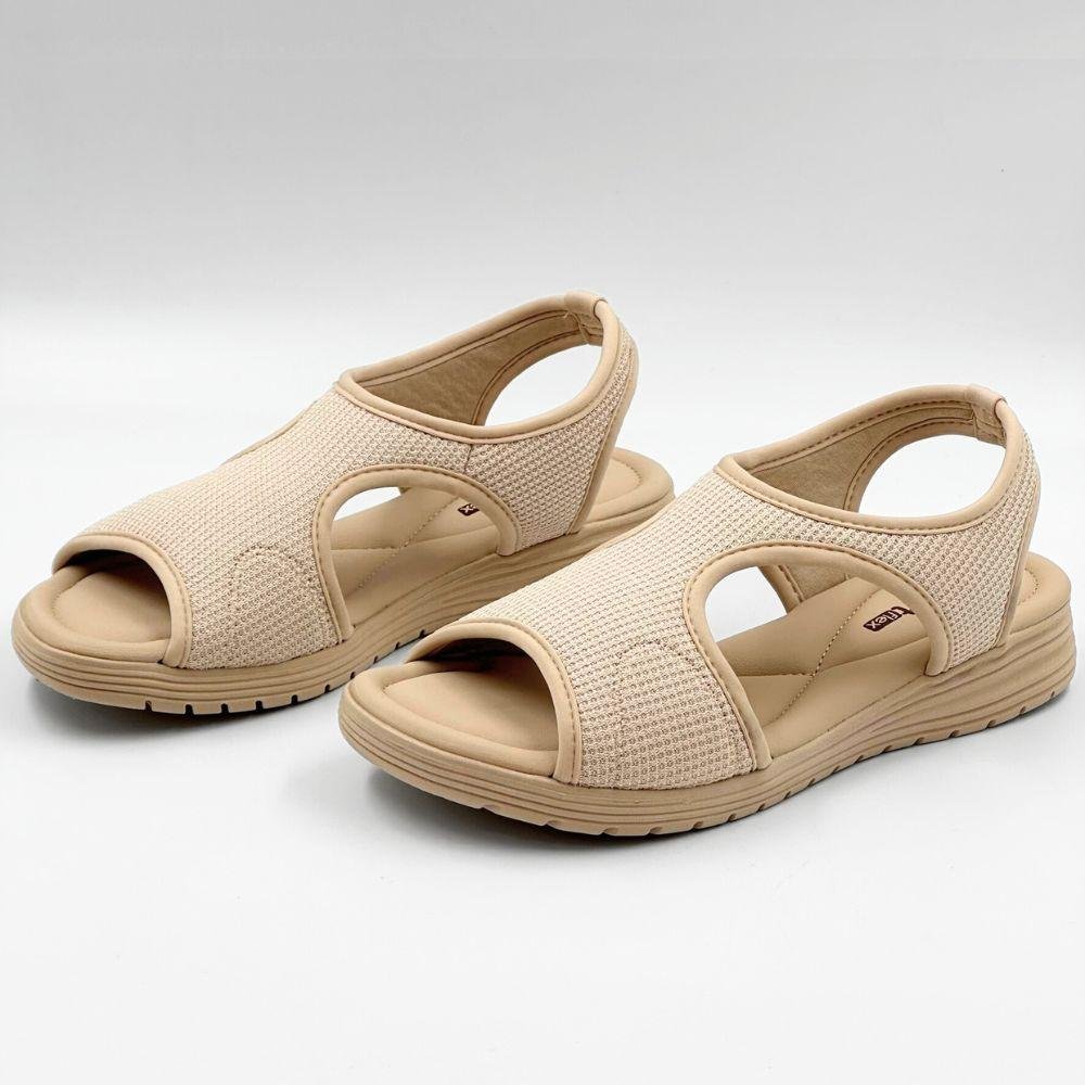 Sandália Comfortflex Papete Casual Feminina Bege 2