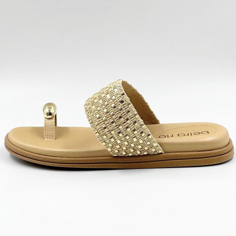 Tamanco Beira Rio Rasteira Casual Feminino