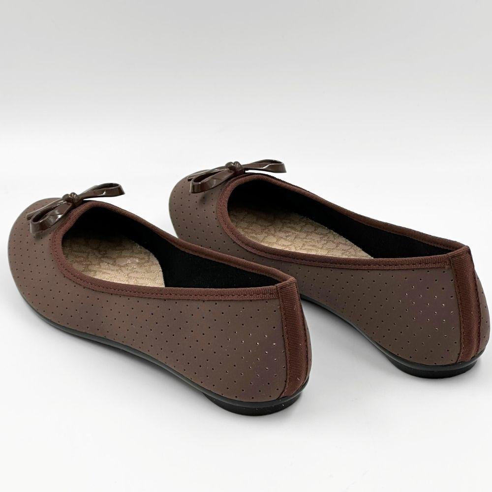 Sapatilha Moleca em Nobuck Bico Redondo Feminina Chocolate 3