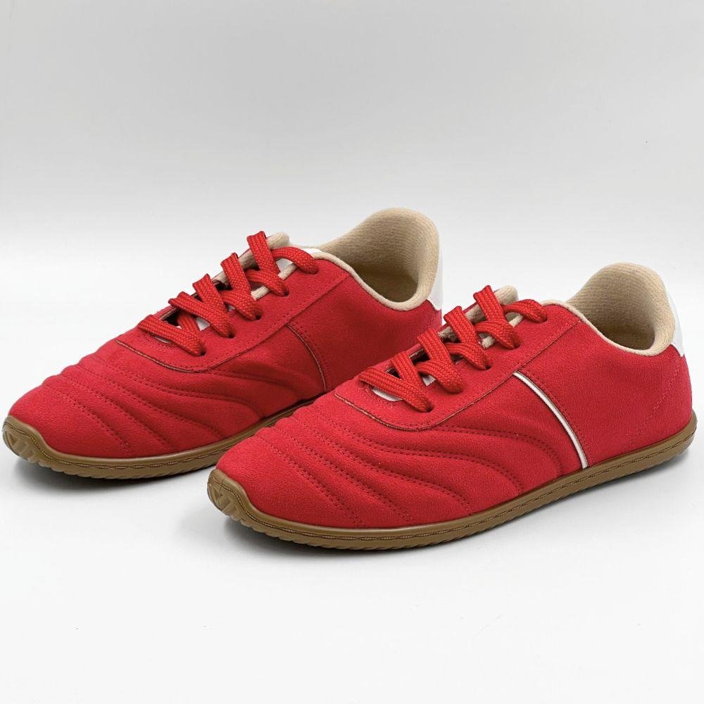 Tênis Moleca Casual com Cadarço Feminino Vermelho/Branco 2