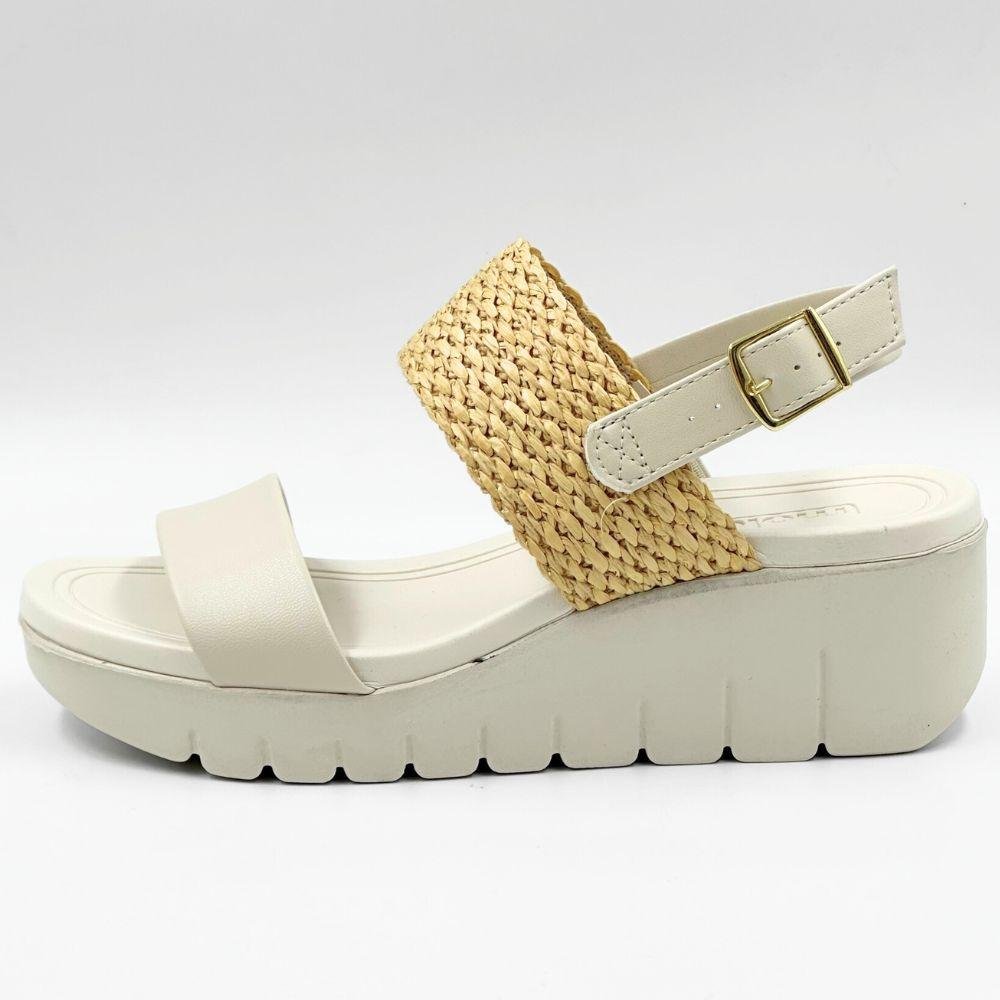 Sandália Moleca Anabela Casual Feminina