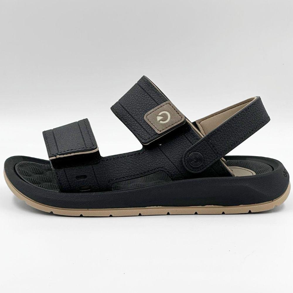 Sandália Cartago Santorini VIII Masculina Bege/Preto 1