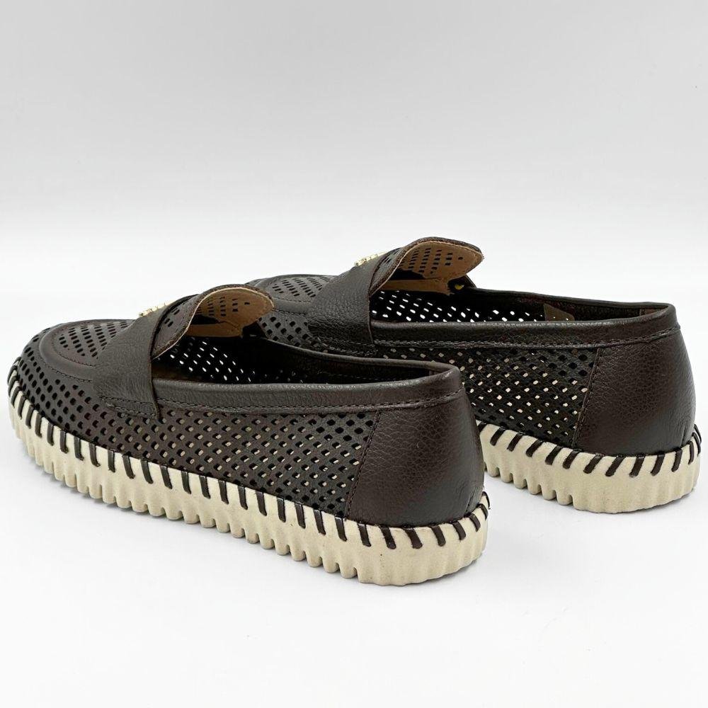 Sapato Bottero Mocassim Casual Feminino Marrom 3