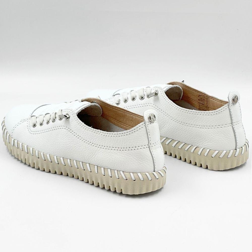 Tênis Bottero Casual com Cadarço Elástico Feminino Branco 3