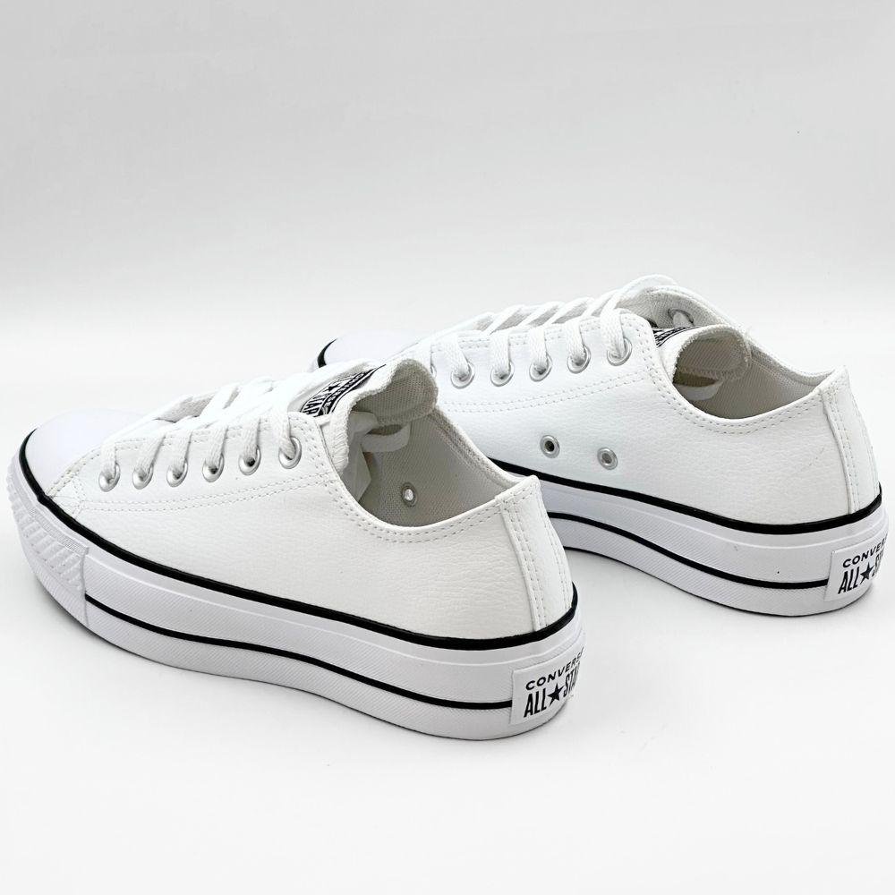 Tênis Converse All Star Casual Flatform Feminino Branco/Preto/Branco 3