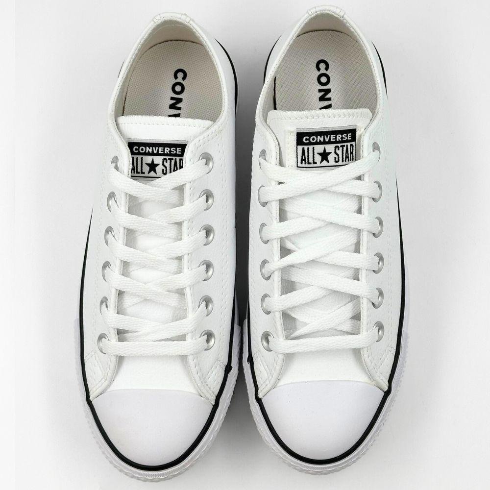 Tênis Converse All Star Casual Flatform Feminino Branco/Preto/Branco 4