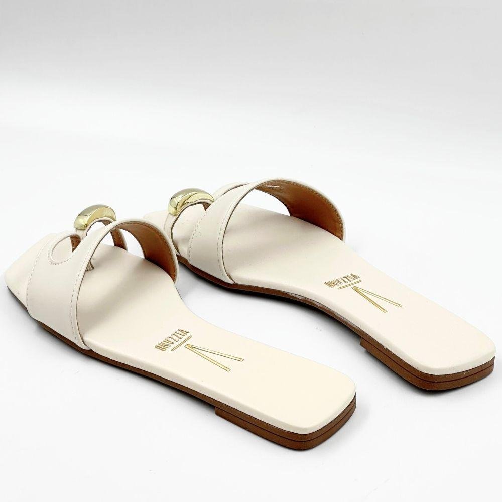 Tamanco Vizzano Rasteira Feminino Off White 3