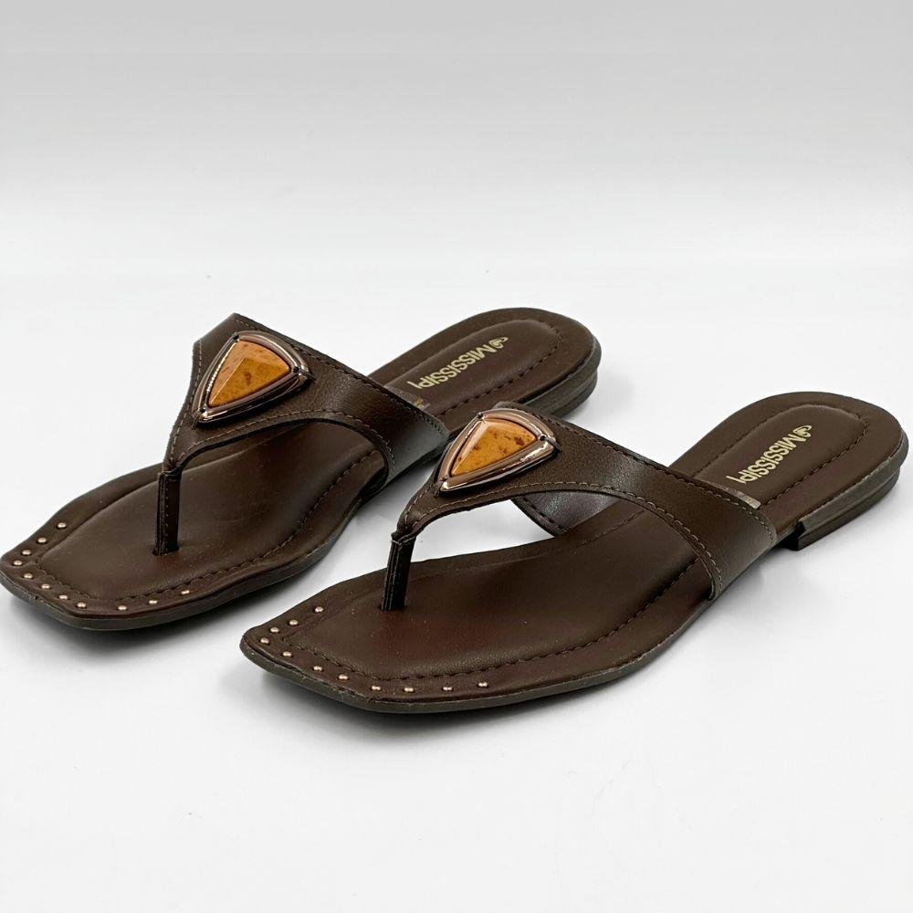 Tamanco Mississipi Rasteira Feminino Cacau 2