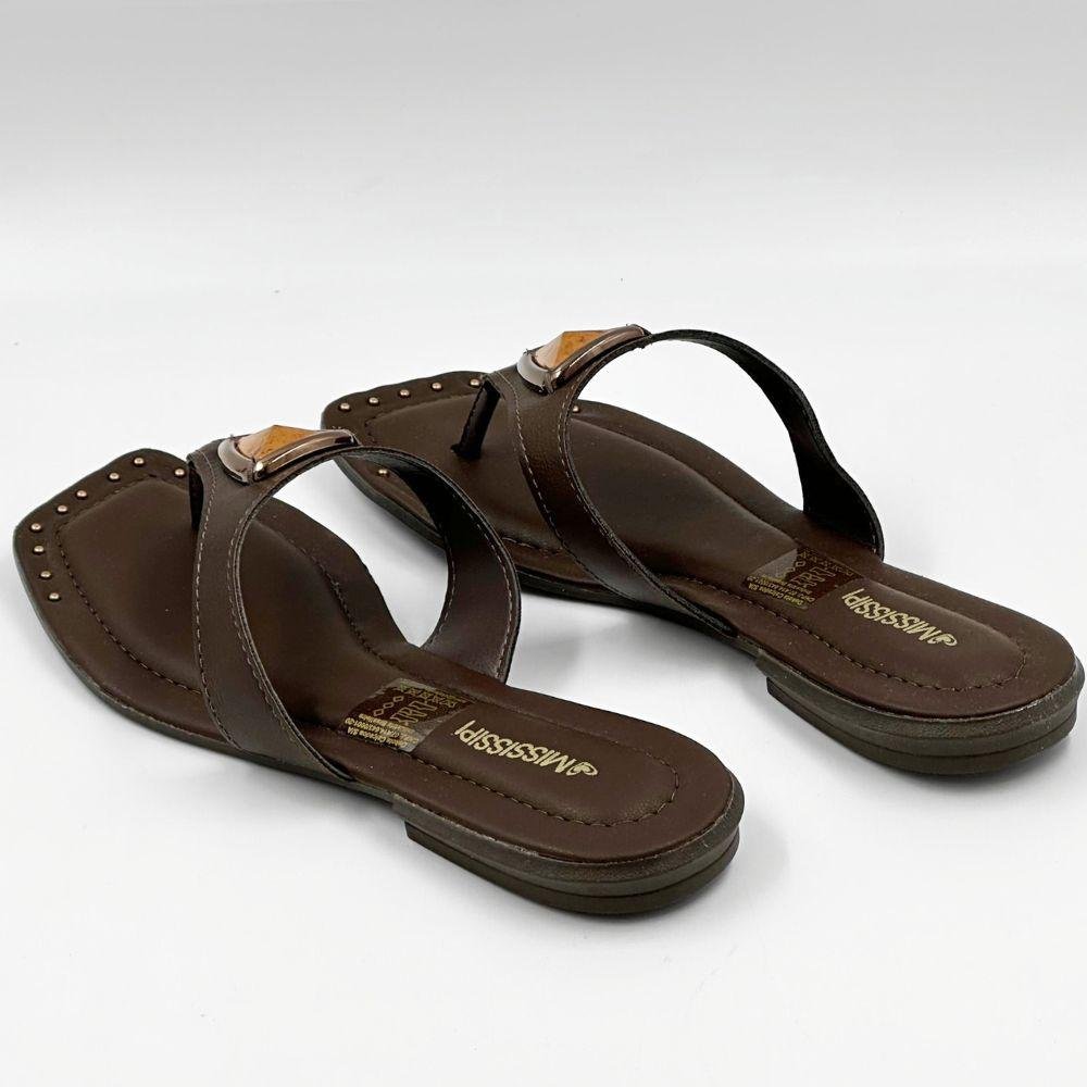 Tamanco Mississipi Rasteira Feminino Cacau 4